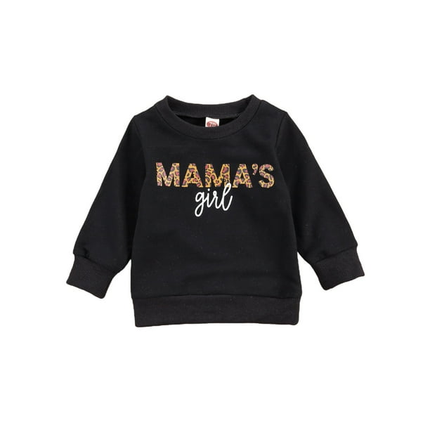 Kids Baby Boy Girl Letter Print Sweater Pullover Leopard Sweatshirt Crewneck Long Sleeve Shirts Blouse Top Fall Clothes